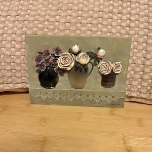 Cheri Blum Floral Resin Wall Art